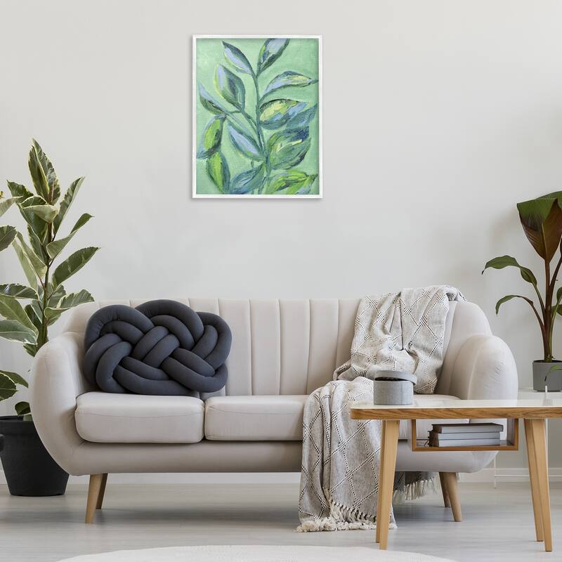 Stupell Leafy Plant Foliage Framed Giclee Art Design By Nikita Jariwala