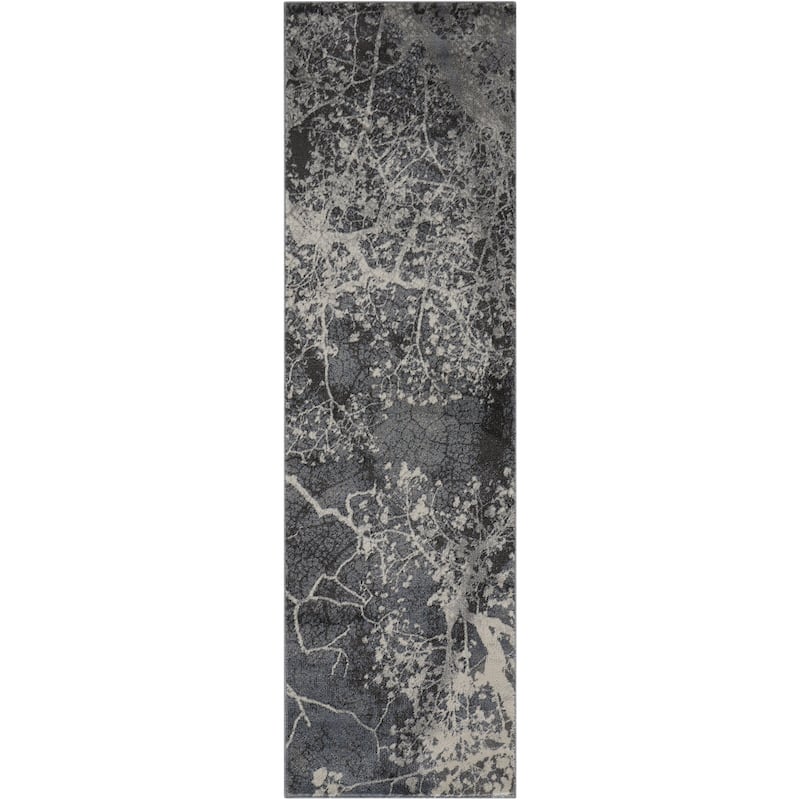 Nourison Maxell Contemporary Grey Ombre Abstract Area Rug