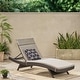 preview thumbnail 11 of 187, Salem Outdoor Wicker Adjustable Chaise Lounge with Cushion by Christopher Knight Home