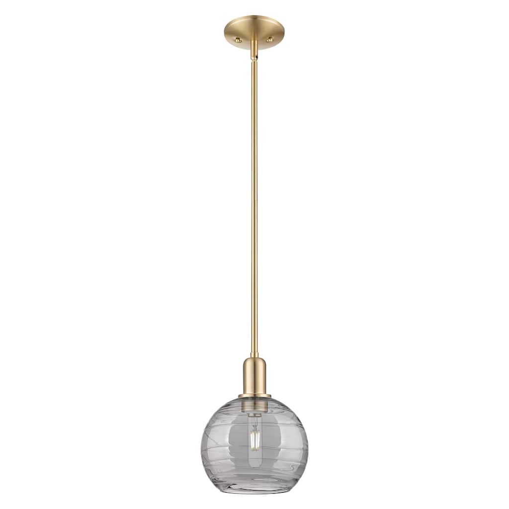 Innovations Lighting Endless Possibilities Arcadia - Athens Deco Swirl - 1 Light 8" Stem Hung Mini Pendant