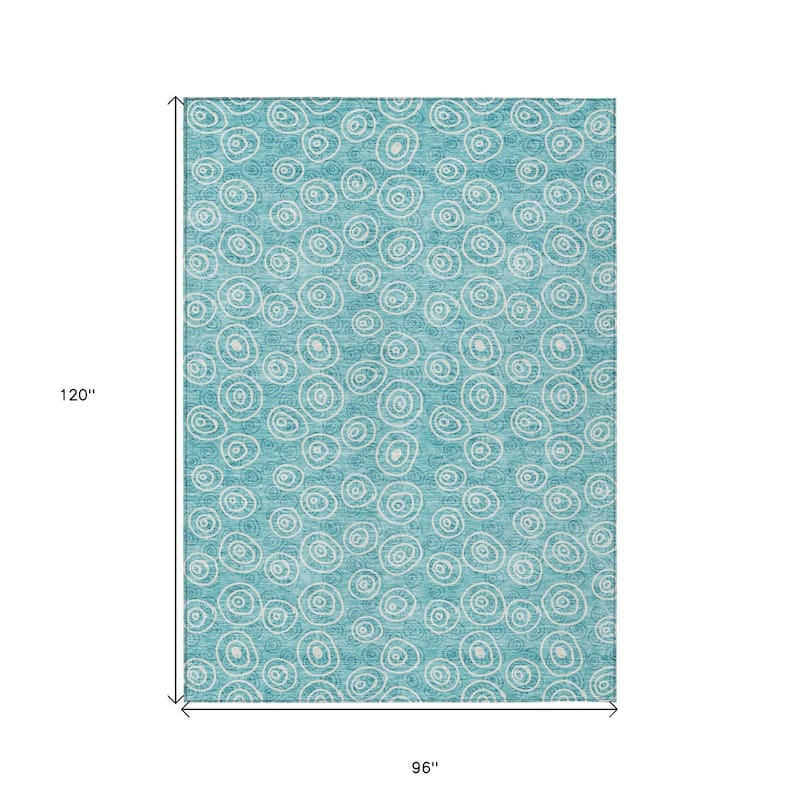 HomeRoots Geometric Transitional Rectangle Outdoor Rug