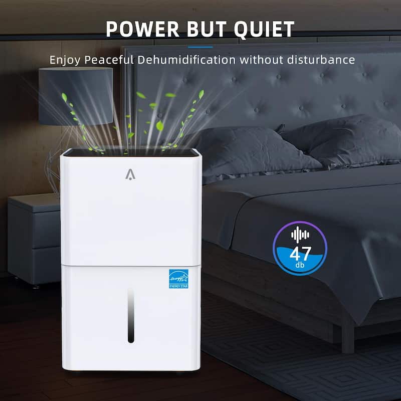 25 Pints Portable Dehumidifier for Basement up to 1,500 Sq.Ft