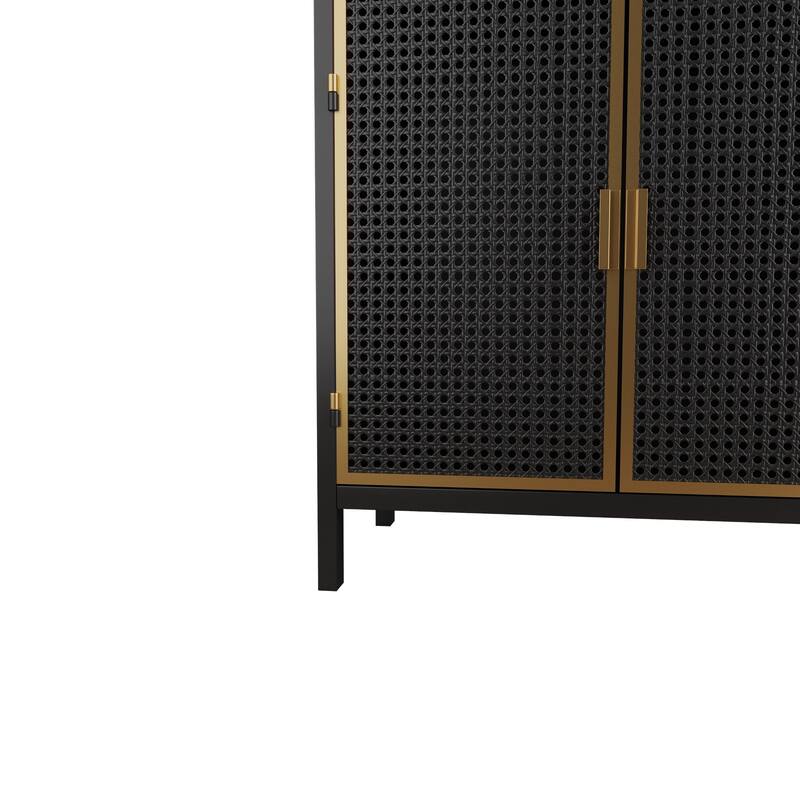 Modern Buffets Sideboard with Top Drawers, Freestanding Sideboard Storage Cabinet