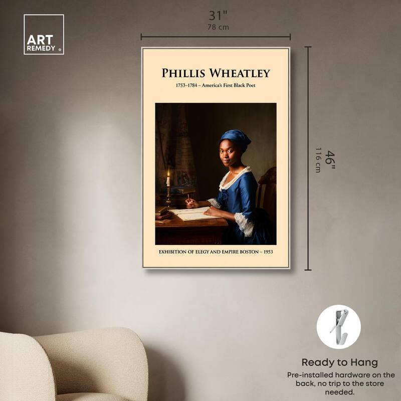 America's First Black Poet Canvas by Art Remedy