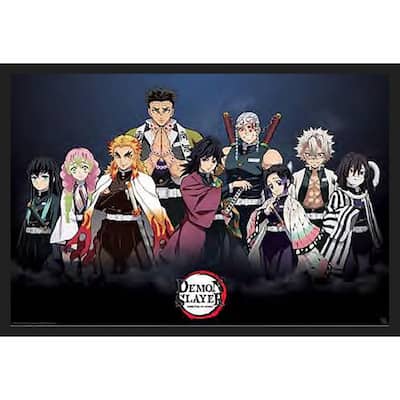 Demon Slayer Pillars Framed Poster - 24 x 36 Inch
