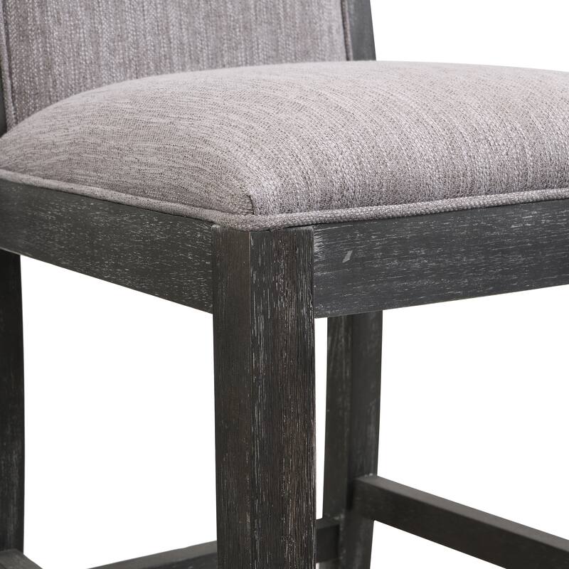 Kyrren Modern Upholstered 30.5-Inch BarStools with Cushioned Seat and Back, Set of 2 by Christopher Knight Home