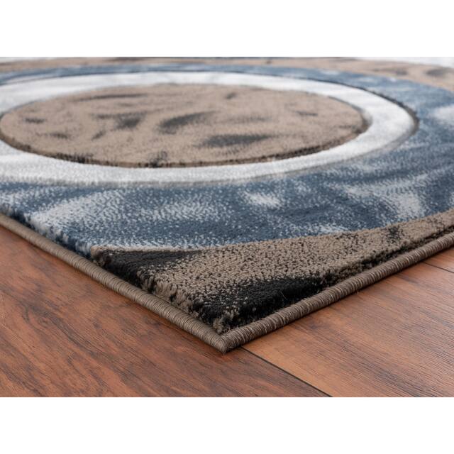Orelsi Collection Abstract Area Rug