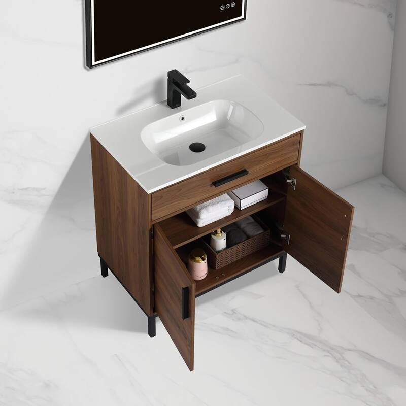 Blossom Freestanding Bathroom Vanity with SMC Sink All Wood