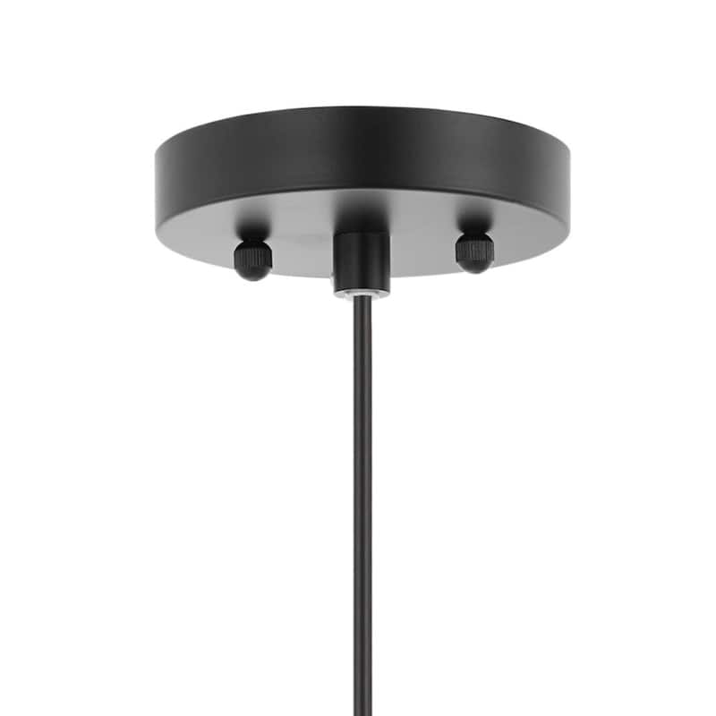 Lucas 1-Light Farmhouse Coastal 180" Cord Plug-In or Hardwired LED Pendant, by JONATHAN Y