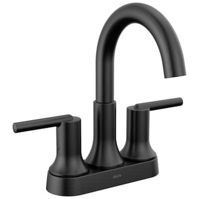 Delta Trinsic Centerset Bathroom Faucet with Metal Push-Pop Drain Assembly