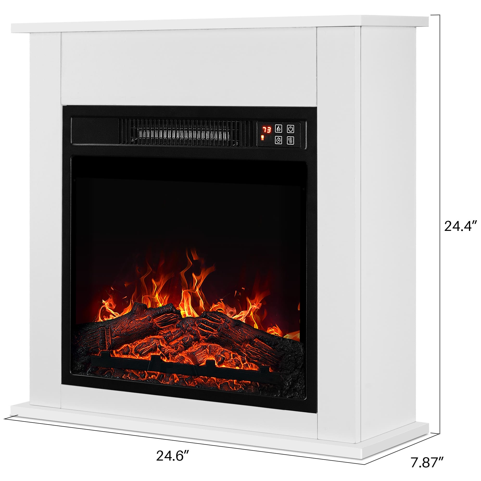 Shop Belleze 25 Delux 1400w Electric Fireplace Mantel Heater