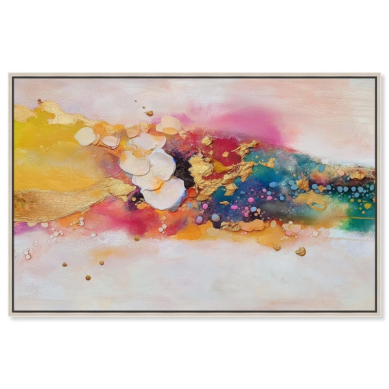 Explosive Rhythm I Canvas by Art Remedy - 15" x 10" - Silver