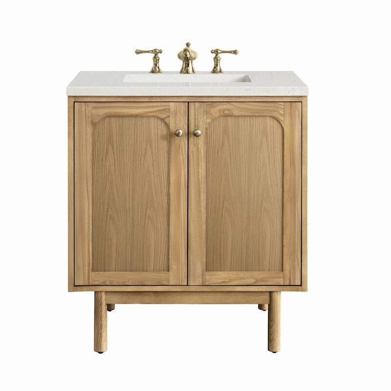 James Martin Vanities 545-V30-3LDL Laurent 30" Single Basin Wood - Light Natural Oak - Oak Finish