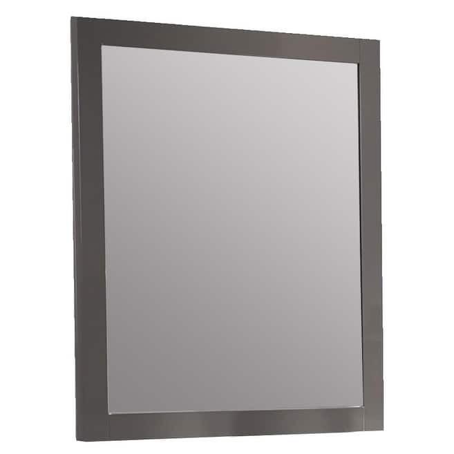 Somette Devlin Grey Glossy Accent Mirror - 41" x 43"