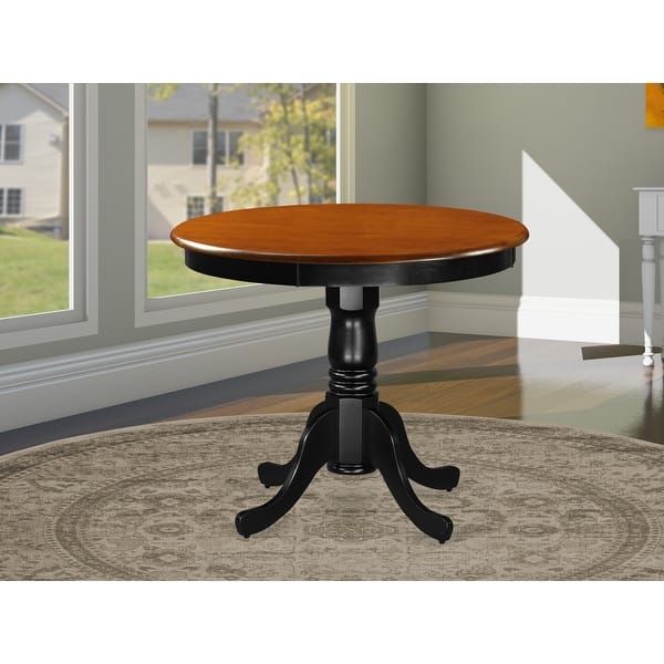 Antique Dining Room Table - Cherry Table Top Surface and black Finish ...