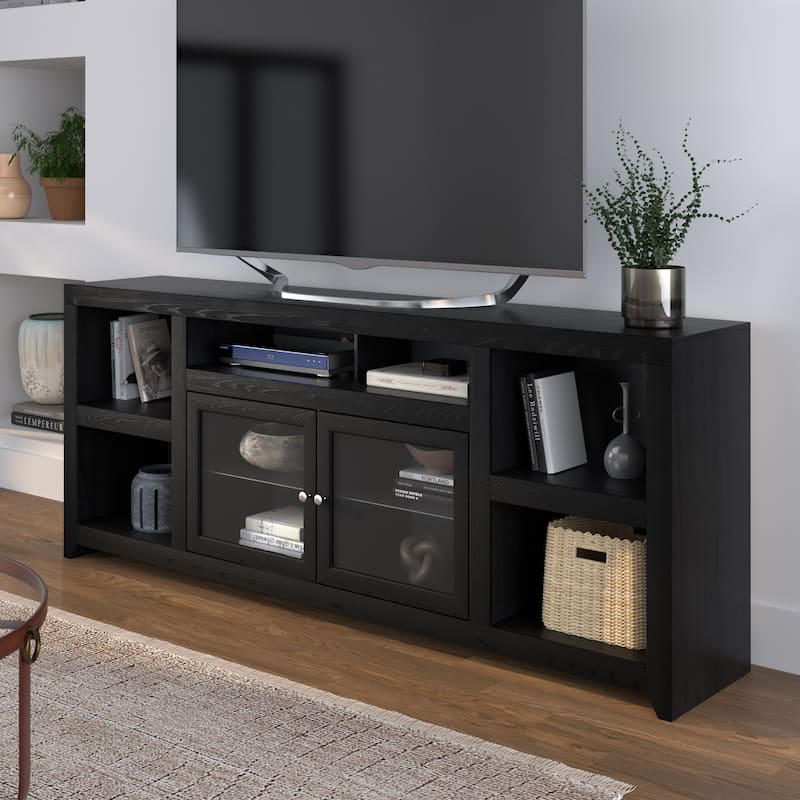 Bridgevine Home Skyline 75 inch TV Stand for TVs up to 90 inches, No Assembly Required
