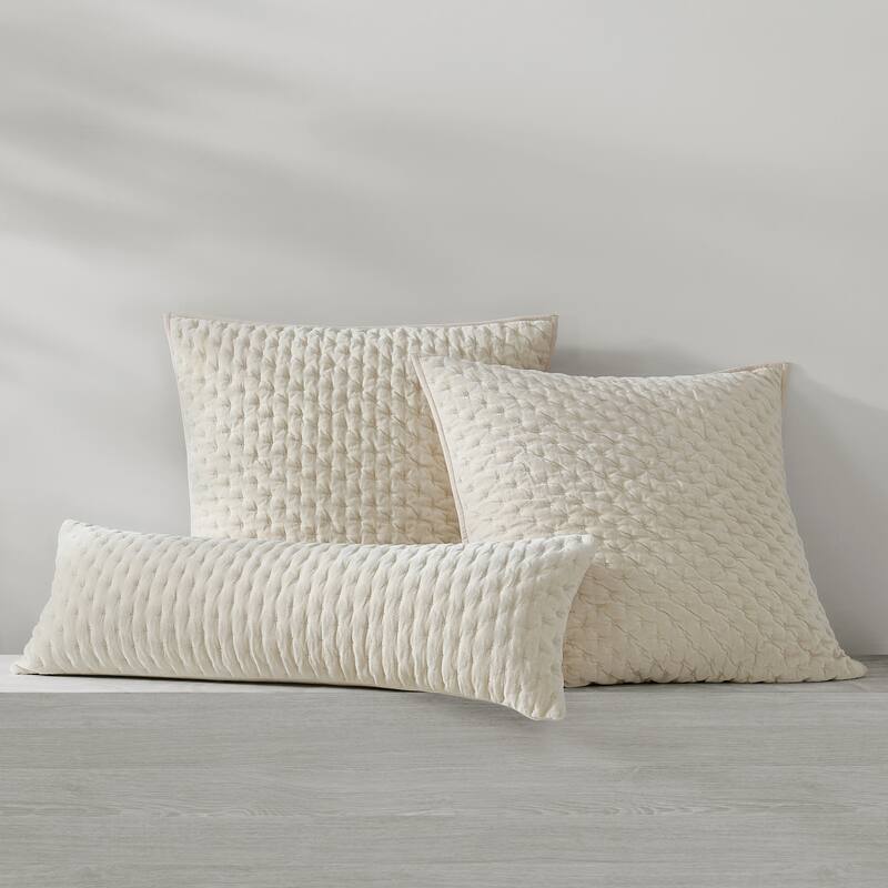 DKNY PURE Velvet Quilt Euro Sham