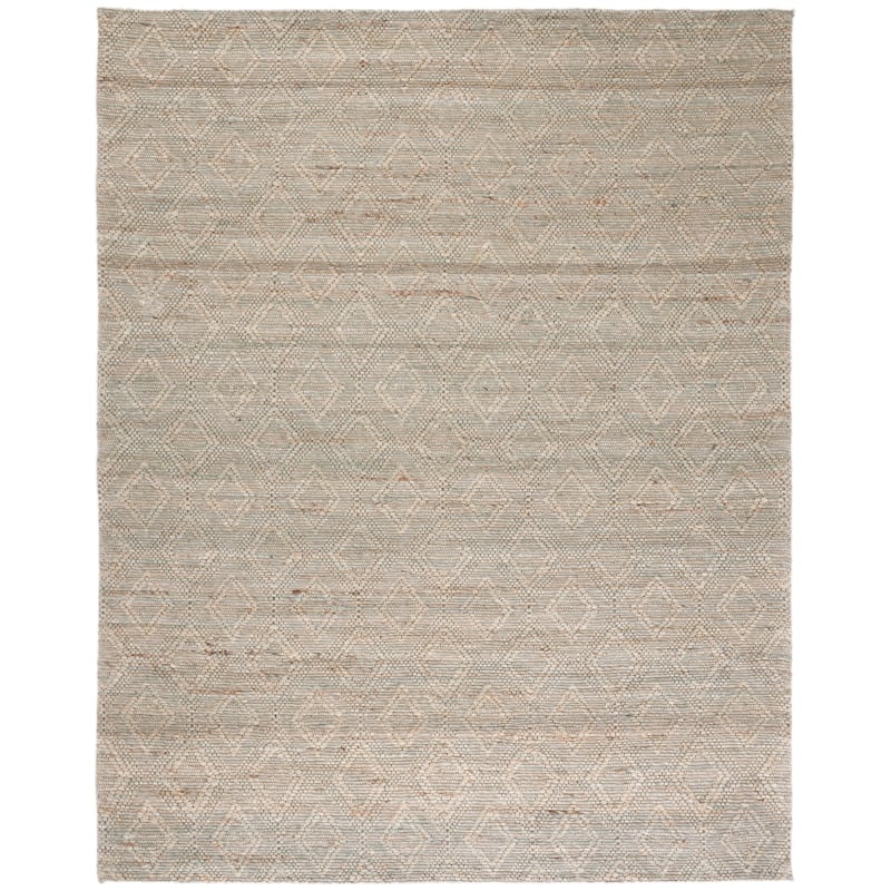 SAFAVIEH, Handmade Marbella Novica Jute Rug - 8' x 10' - Grey/Sage