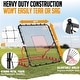 preview thumbnail 9 of 11, Zealfeel 4 x 4.5 ft Baseball Rebounder Steel Pitch Back Net with 2 Strike Zones and Bag