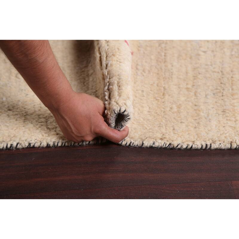 Tribal Oriental Moroccan Wool Area Rug Hand-knotted Home Decor Carpet - 6'1" x 9'9"