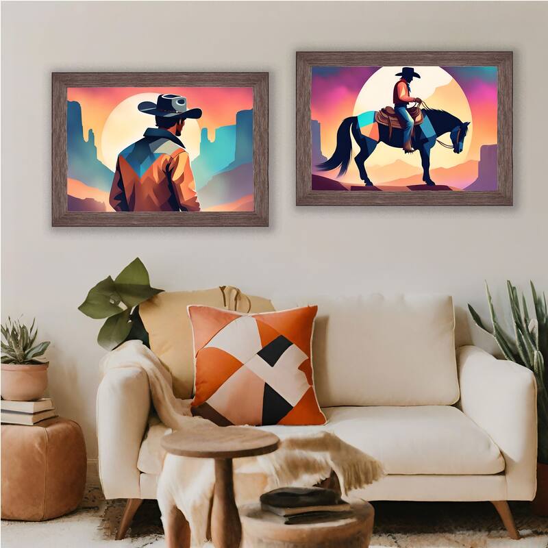 13x16 Brown Rustic Wide Barnwood Picture Frame - UV Acrylic, Foam Board Backing, Hanging Hardware