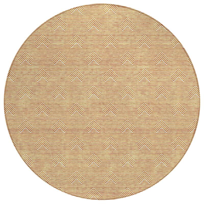 HomeRoots Geometric Transitional Rectangle Outdoor Rug