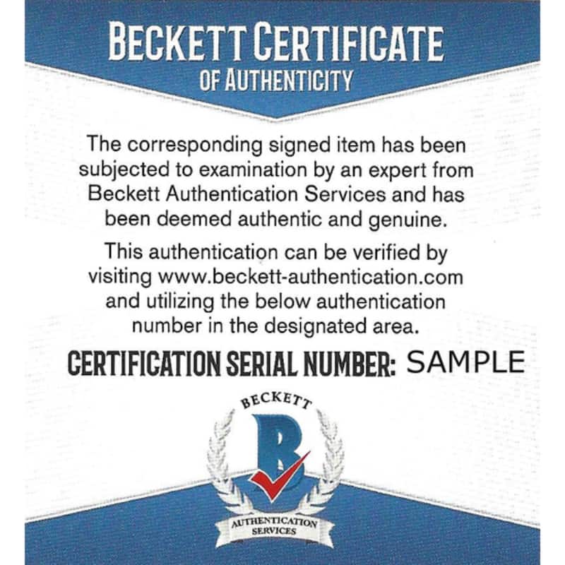 Frank Thomas Autographed Hall of Fame HOF Signed Baseball Beckett COA With Case - 8'6" x 11'6"