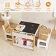 preview thumbnail 19 of 18, Kids Art Table and Chair Set, 3 in 1 Activity Table with 2 Chairs