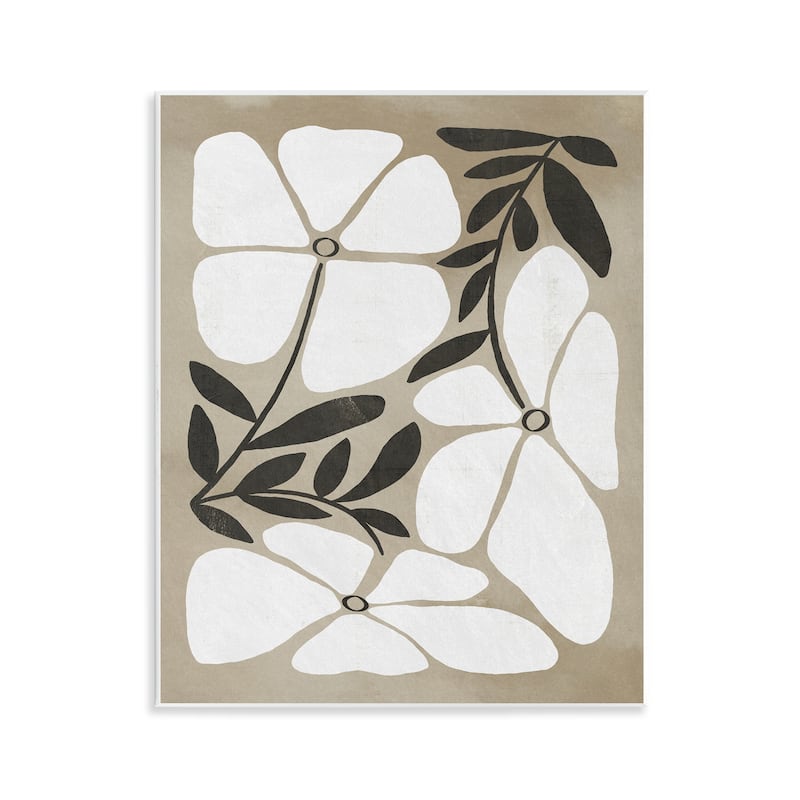 Stupell Boho Flowers Trio Wall Plaque Art Design By Victoria Barnes - 11 x 14