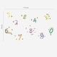 preview thumbnail 4 of 2, Walplus Kids Learning Numbers 0 to 9 Wall Sticker Nursery Decor Decal