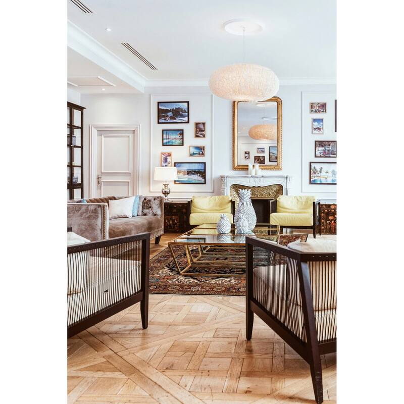 ECARPETGALLERY Hand-knotted Jules Sultane Dark Navy Wool Rug - 7'11 x 9'11