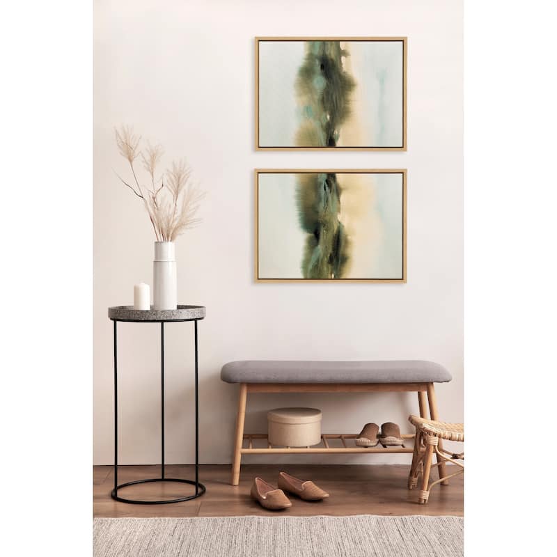 Kate and Laurel Sylvie Tranquil Framed Canvas Art Set by Amy Lighthall