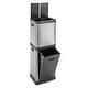 preview thumbnail 10 of 28, HOLDN’ STORAGE Trash Can and Recycling Bin Collection, Multi-Compartment Waste Organizer for Kitchen, Compost and Recycling 36 L
