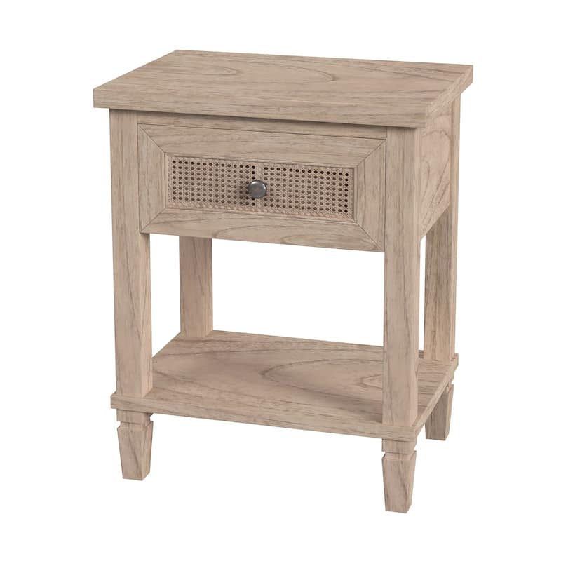 Flagstaff 1-Drawer Cane Nightstand