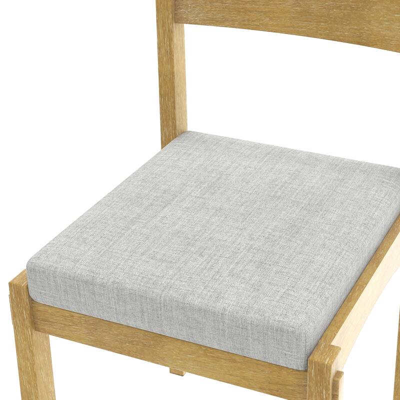 7-Piece, Retro Dining Table Set, Wood Dining Table Set with 6 Chairs, for kitchen and Dining Room, Espresso