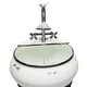 preview thumbnail 9 of 9, Alpine Corporation 32" Tall Outdoor Antique Metal Sink Water Fountain and Stand, White