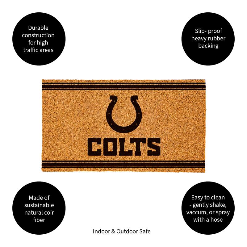 28 in. x 16 in. Indianapolis Colts, Coir Mat