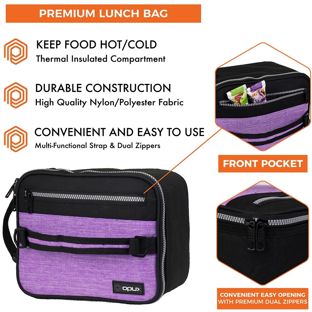 opux lunch bolsa for women insulated lunch tote for ladies girls