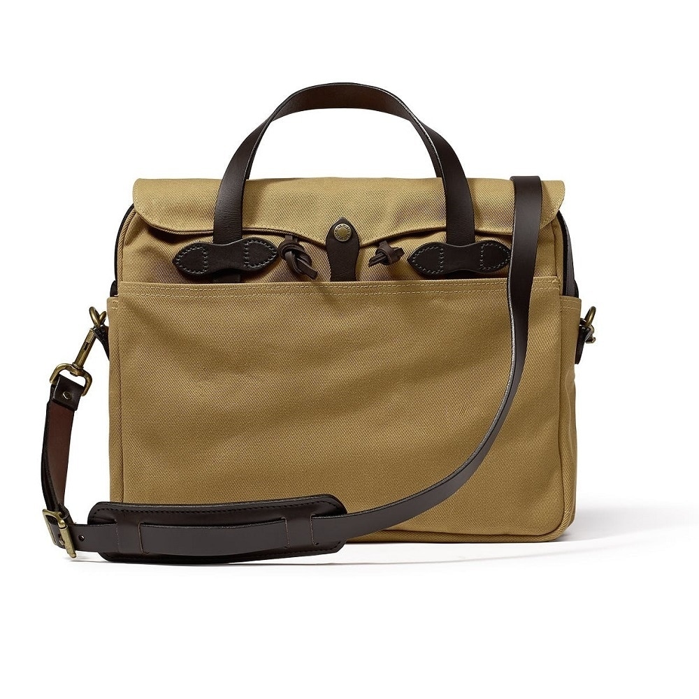 Filson Original Briefcase Leather /& Rugged Twill Laptop Bag