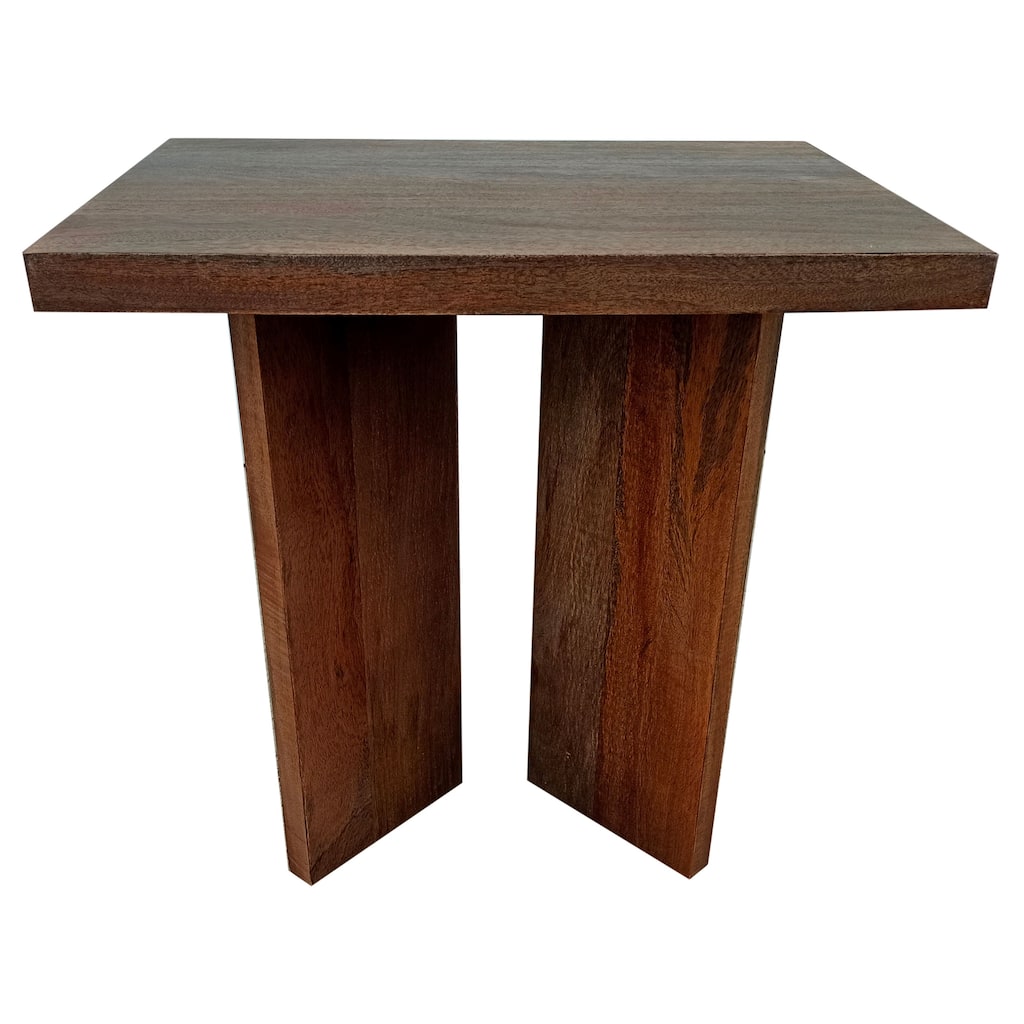 Donovan Mango Brown Square End Table