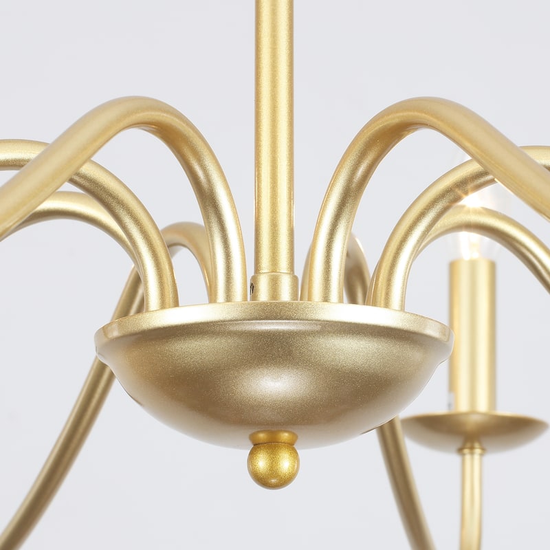 8-Light 30.7 in. Farmhouse Chandeliers for Bedroom Living Room Study