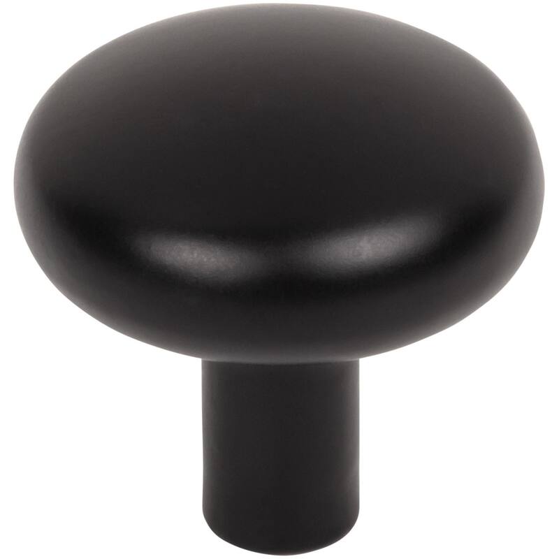 Jeffrey Alexander 329 Loxley 1-1/4" Mushroom Round Smooth Cabinet Knob - Matte Black