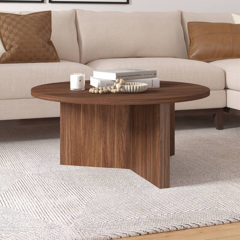Anders 36" Wide Round Coffee Table