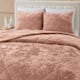 Wonderful Diamond Velvet 3 Piece Quilt Set