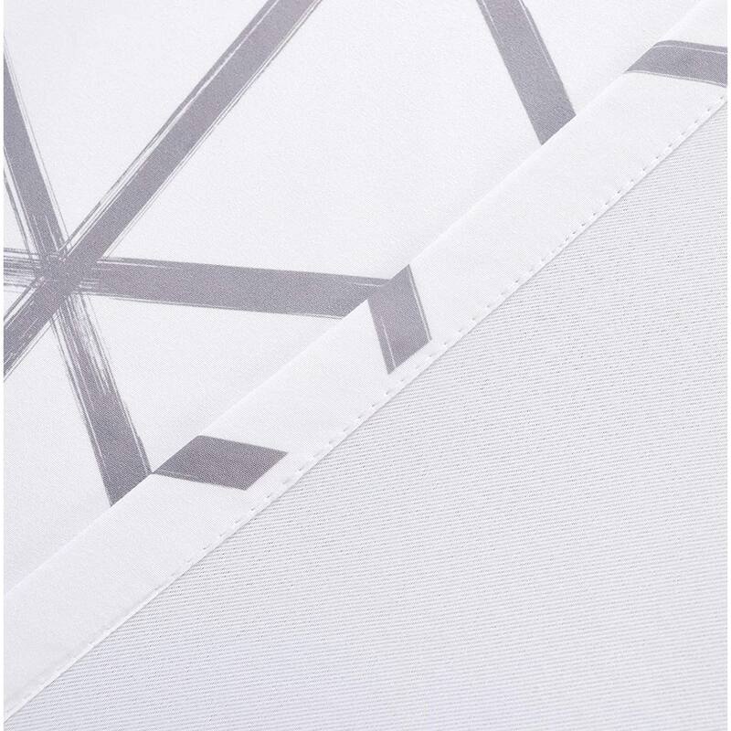 DriftAway Raymond Geometric Pattern Lined Window Valance