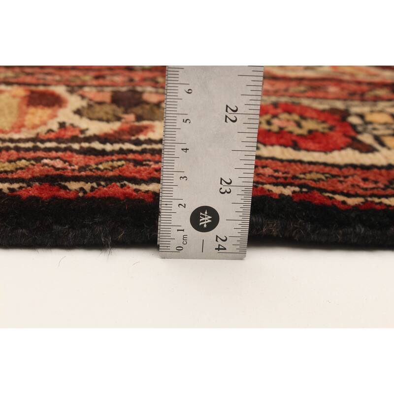 ECARPETGALLERY Hand-knotted Andelz Black Wool Rug - 3'7 x 9'7