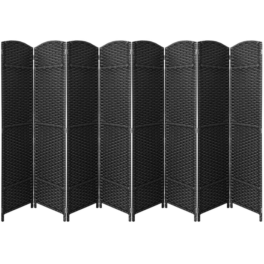 Room Divider Folding Privacy Screen Tall Partition Foldable Wall 8 Panel - 130” L x 0.8” D x 69” H