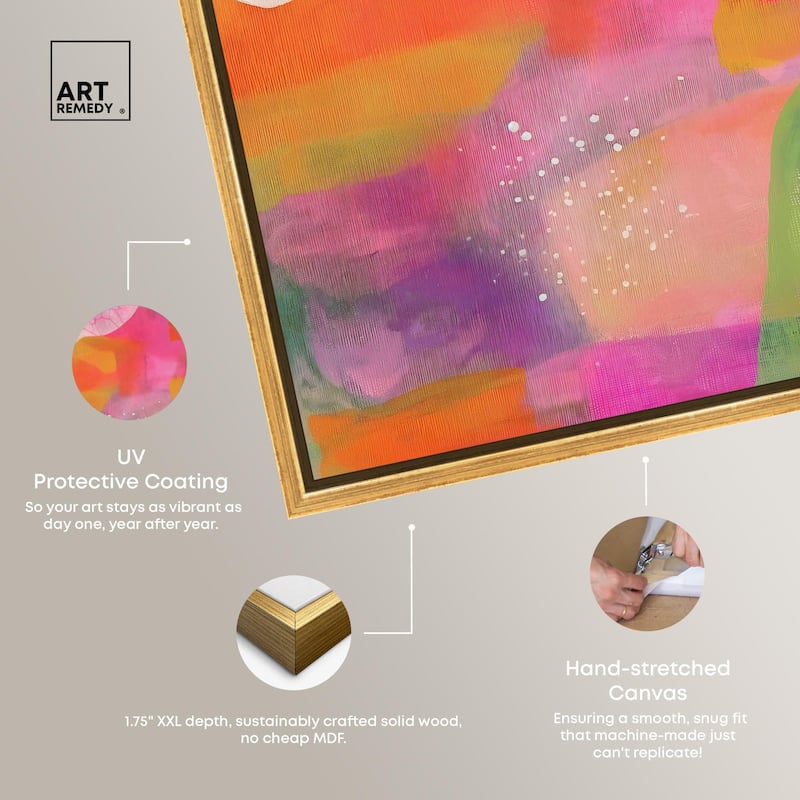 Garnet Gleam III Canvas by Art Remedy