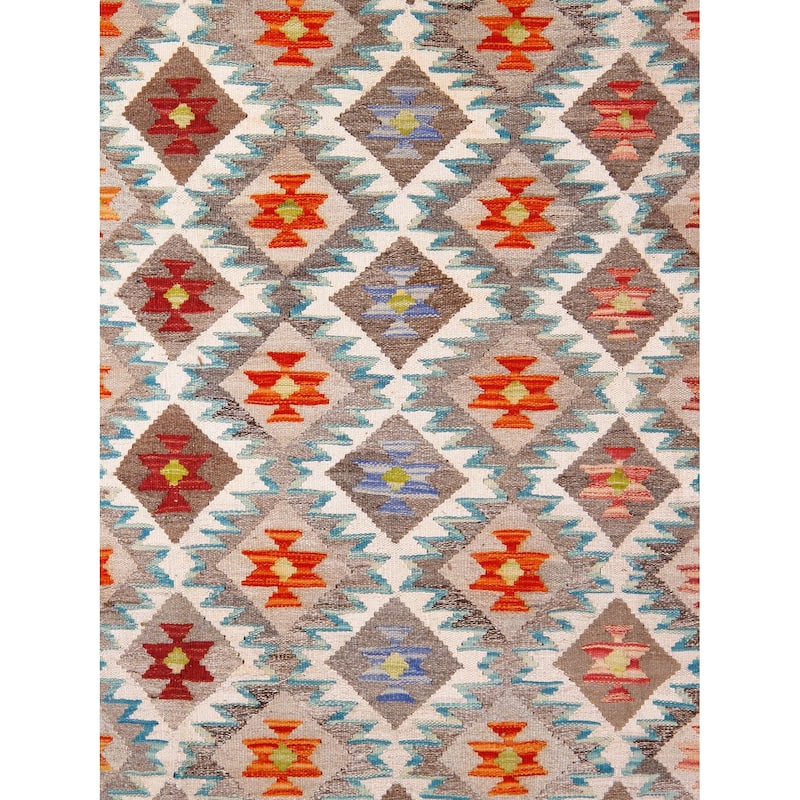 Pasargad Home Kilim Reversible Wool Multicolor Area Rug - 8' 4'' X 11' 4''