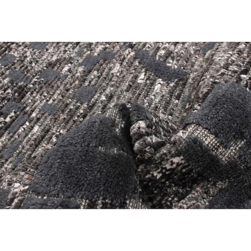 ECARPETGALLERY Hand-knotted Tangier Grey Wool Rug - 3'1 x 5'1